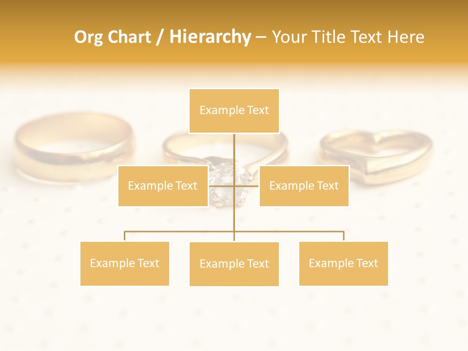 Marry Background Gold PowerPoint Template