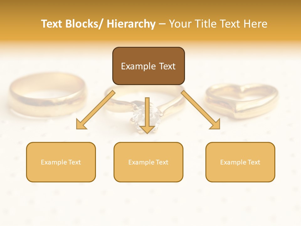 Marry Background Gold PowerPoint Template