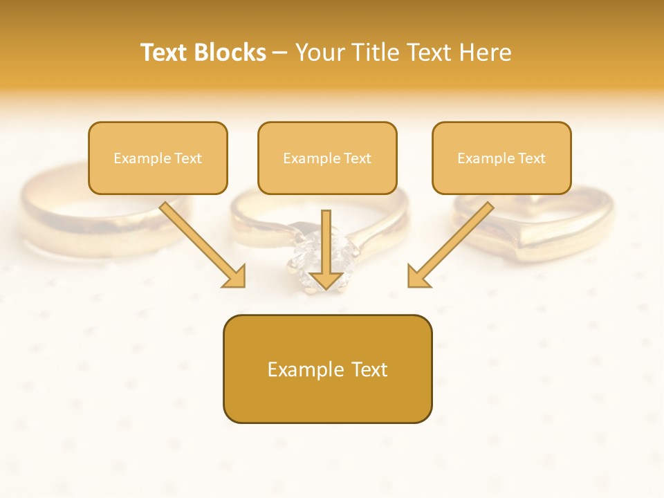 Marry Background Gold PowerPoint Template