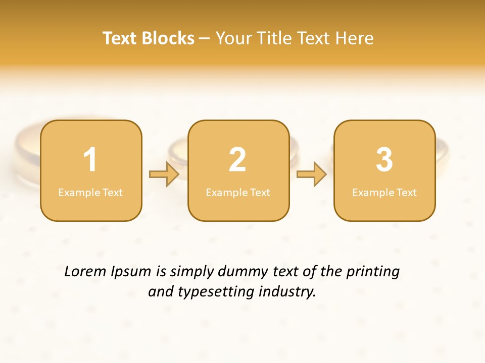Marry Background Gold PowerPoint Template