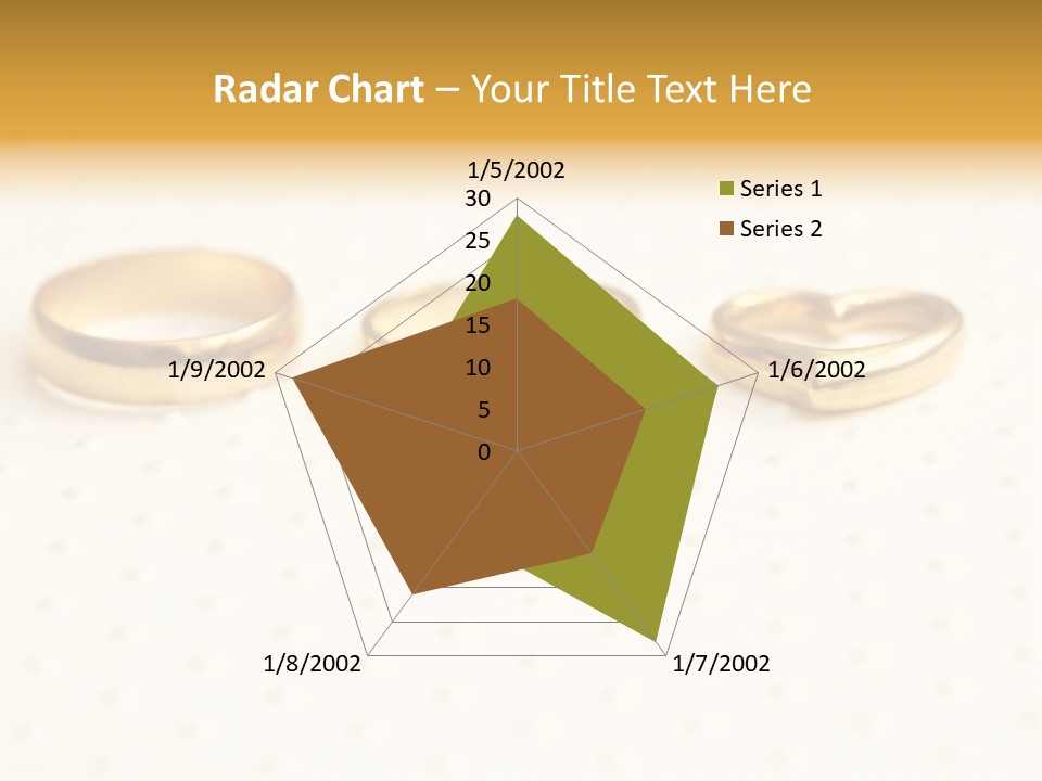 Marry Background Gold PowerPoint Template
