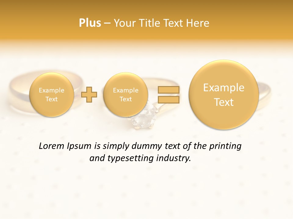 Marry Background Gold PowerPoint Template