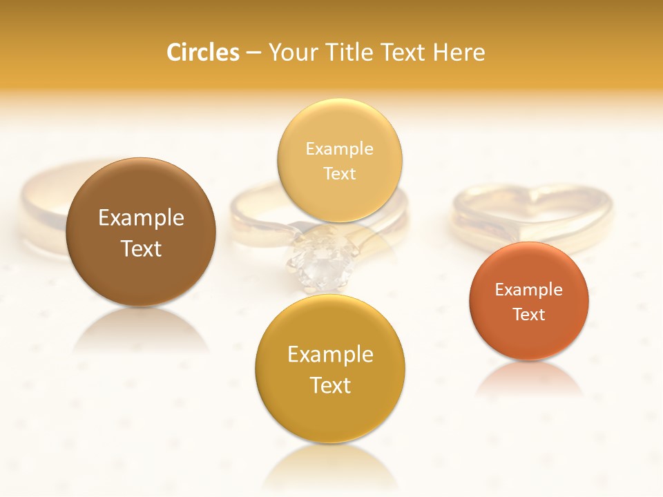 Marry Background Gold PowerPoint Template