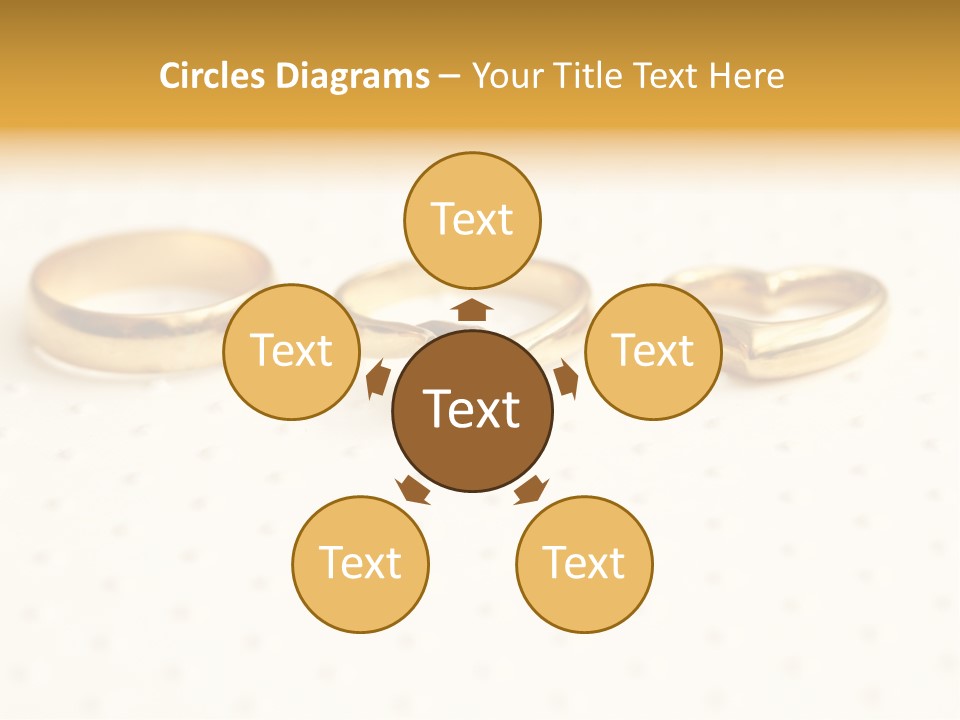 Marry Background Gold PowerPoint Template