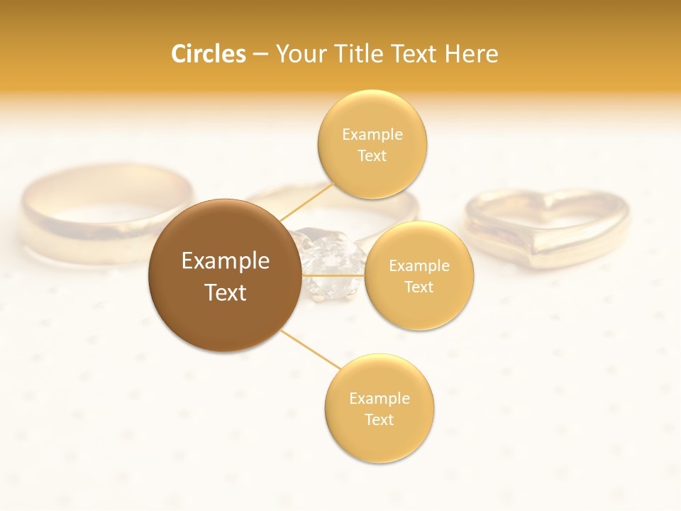 Marry Background Gold PowerPoint Template