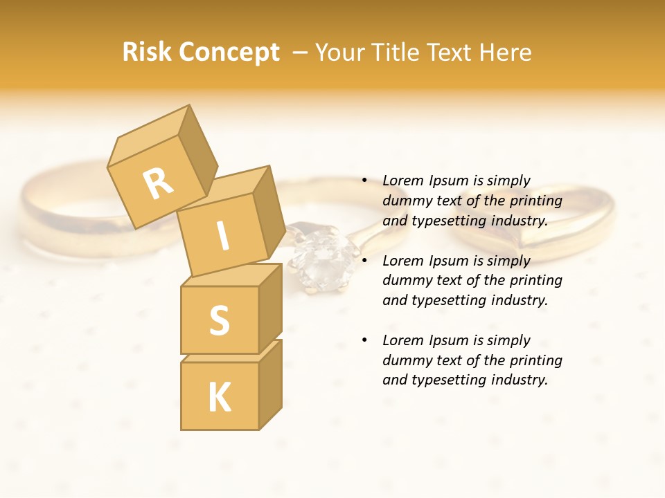 Marry Background Gold PowerPoint Template