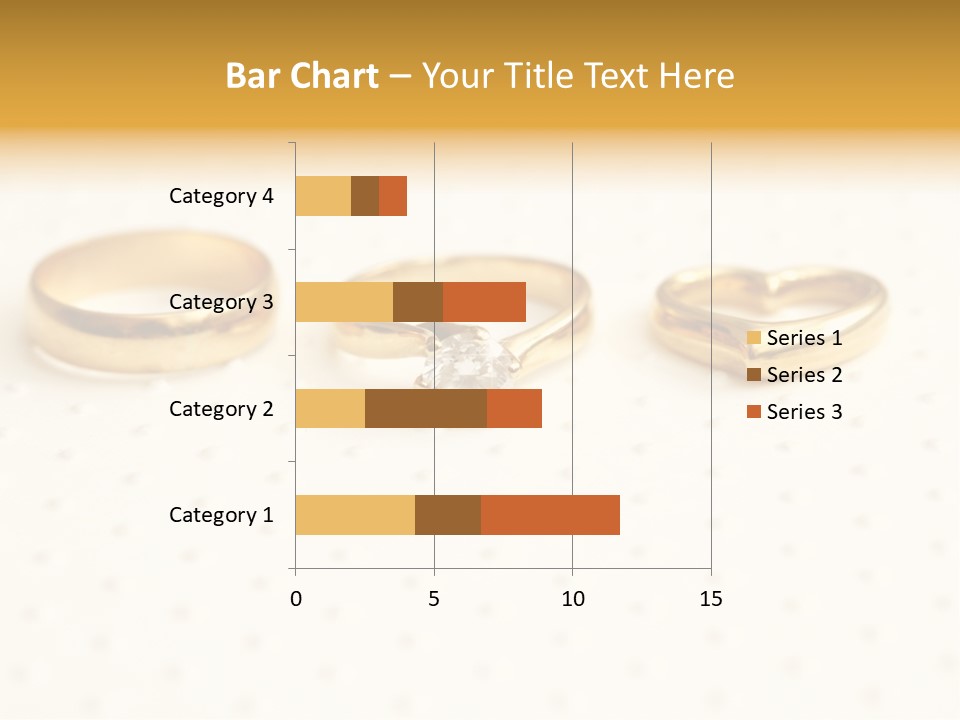 Marry Background Gold PowerPoint Template