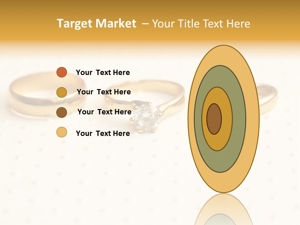 Marry Background Gold PowerPoint Template