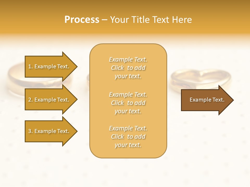 Marry Background Gold PowerPoint Template