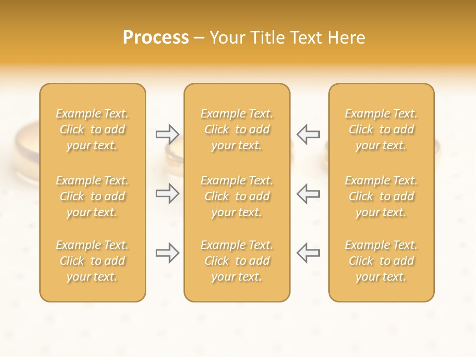 Marry Background Gold PowerPoint Template