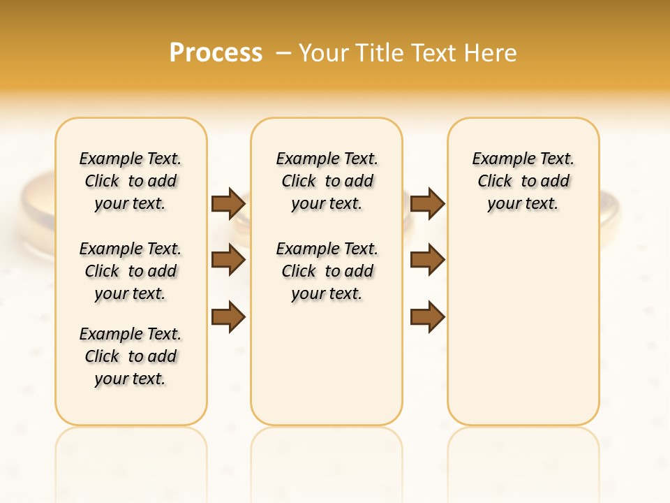 Marry Background Gold PowerPoint Template