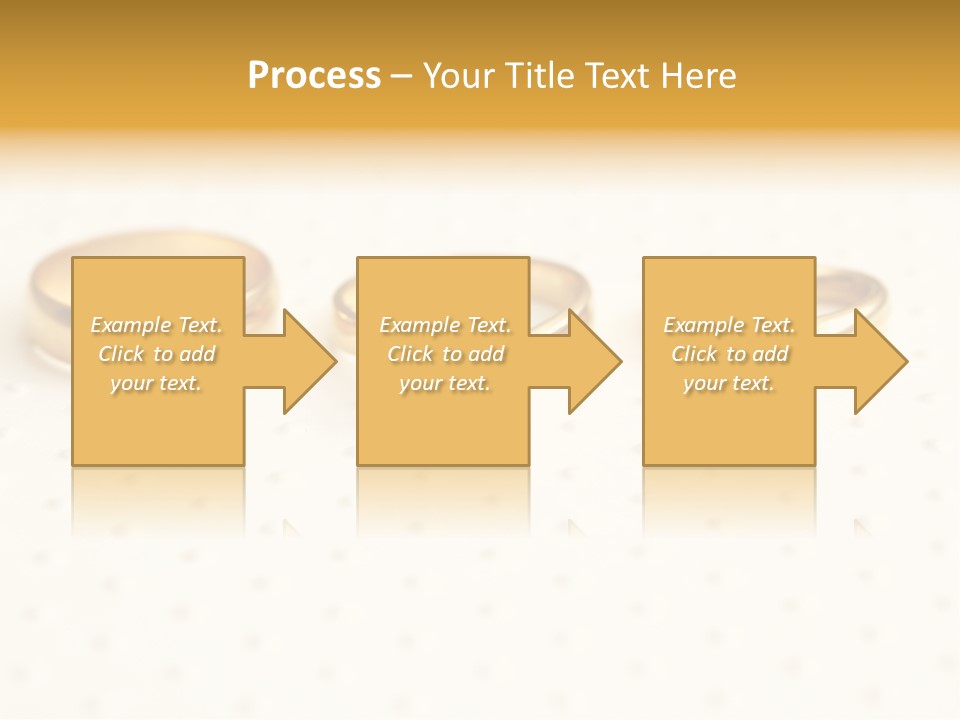 Marry Background Gold PowerPoint Template