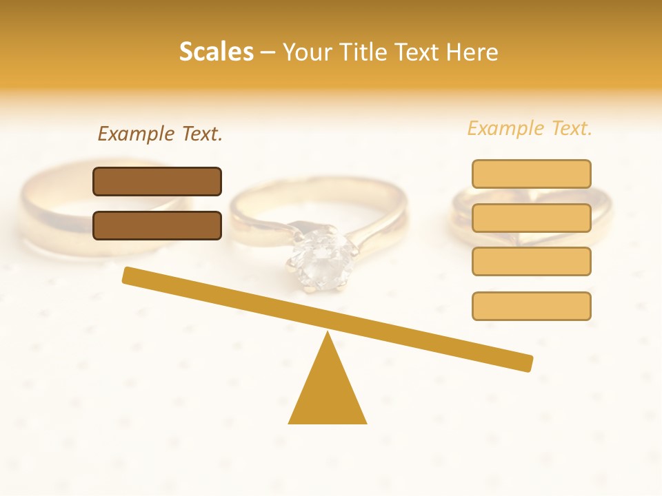 Marry Background Gold PowerPoint Template
