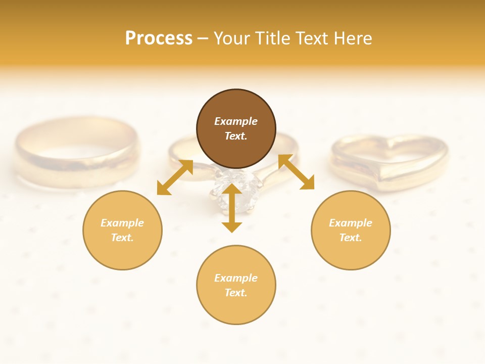 Marry Background Gold PowerPoint Template
