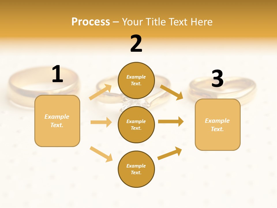Marry Background Gold PowerPoint Template