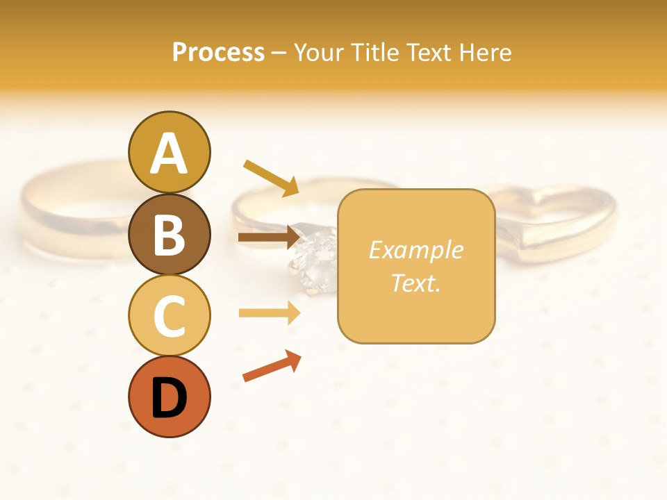 Marry Background Gold PowerPoint Template
