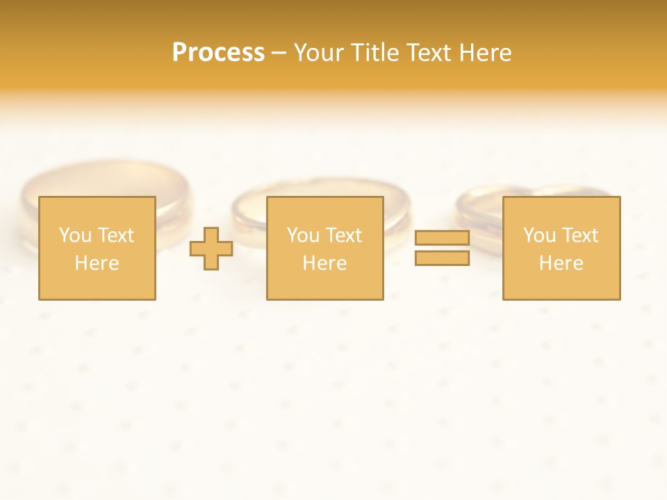 Marry Background Gold PowerPoint Template
