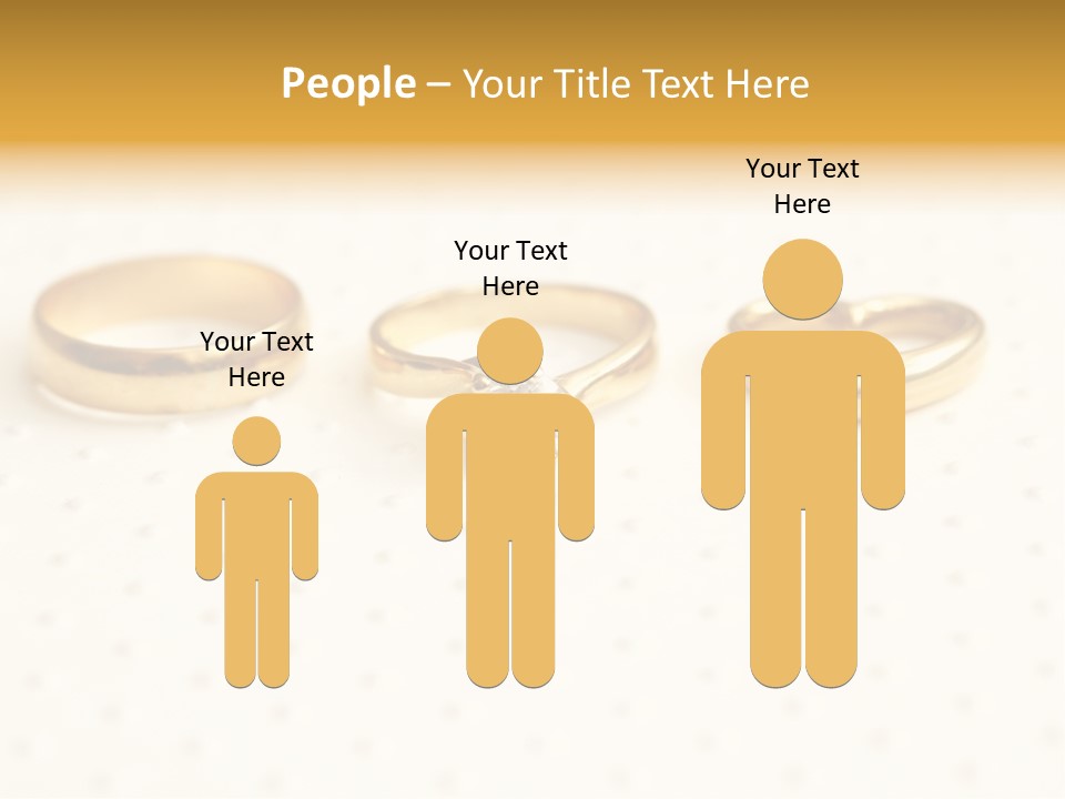 Marry Background Gold PowerPoint Template