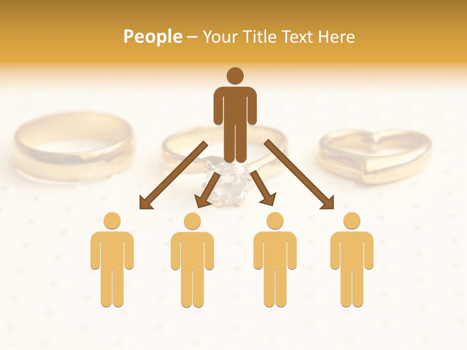 Marry Background Gold PowerPoint Template