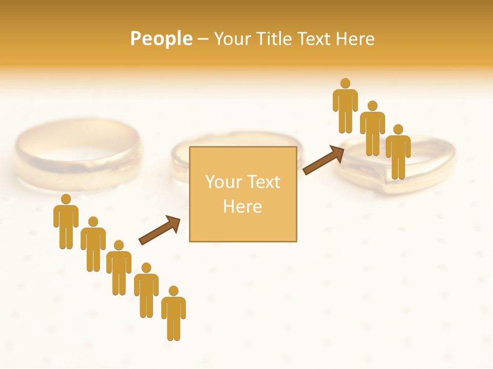 Marry Background Gold PowerPoint Template