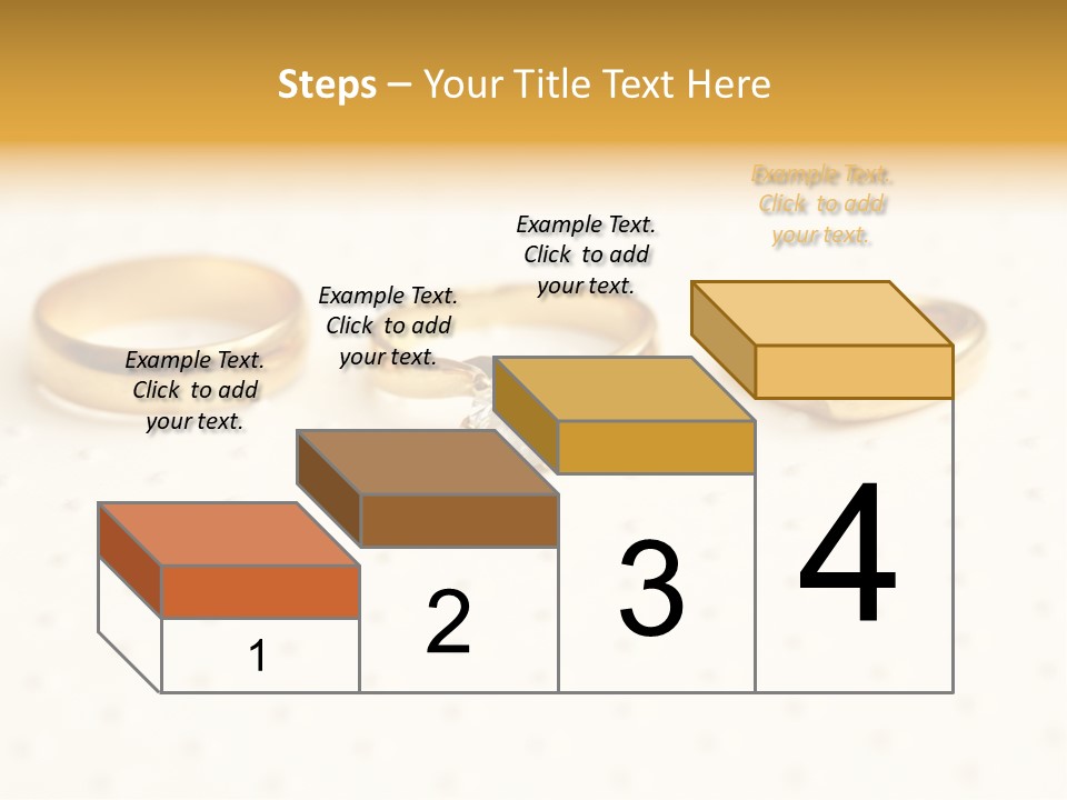 Marry Background Gold PowerPoint Template