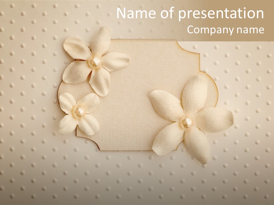 Scrap Booking Leisure Flowers PowerPoint Template