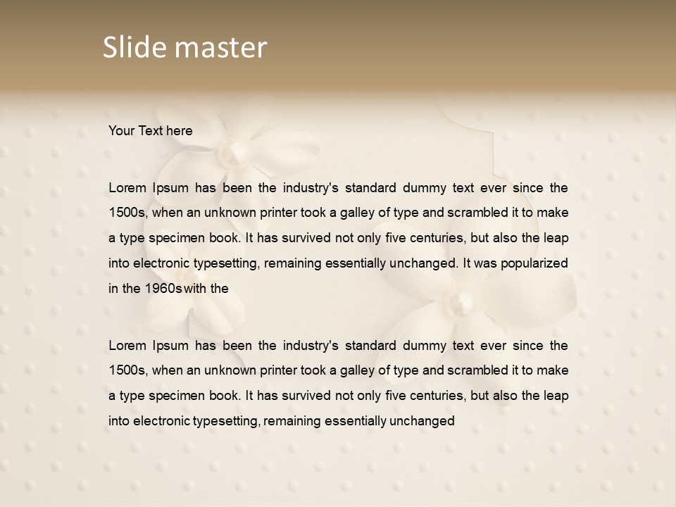 Scrap Booking Leisure Flowers PowerPoint Template