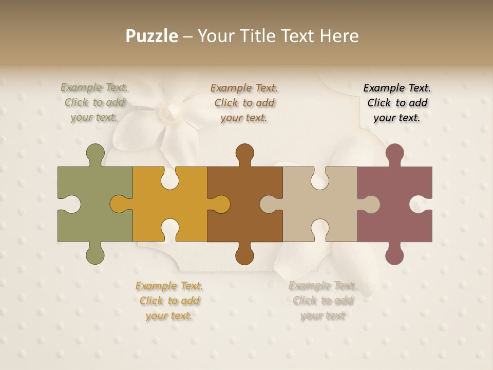 Scrap Booking Leisure Flowers PowerPoint Template