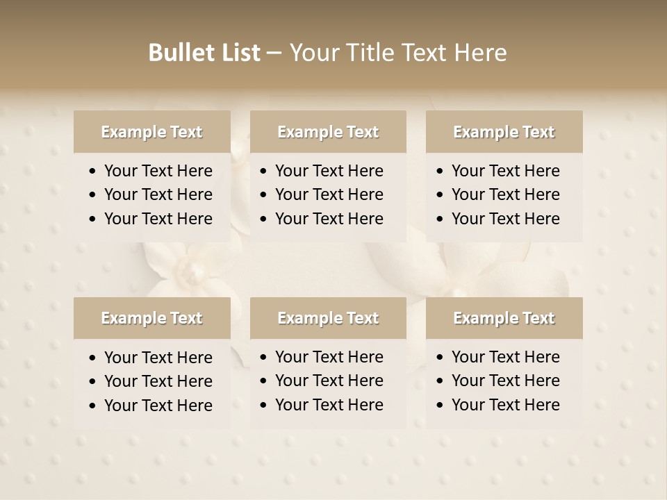Scrap Booking Leisure Flowers PowerPoint Template
