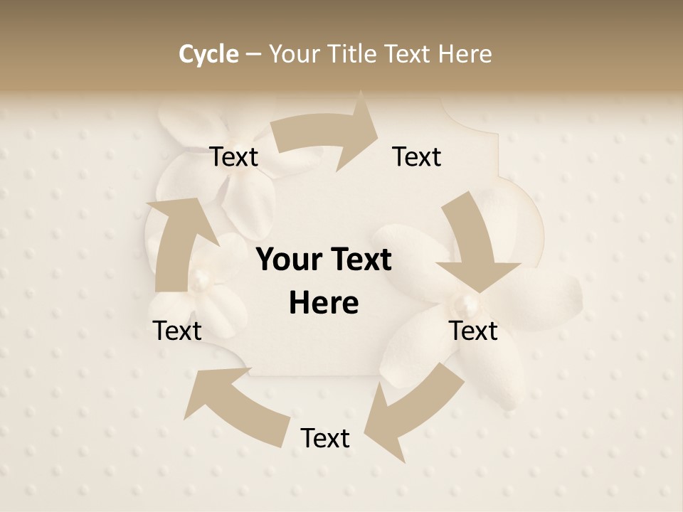 Scrap Booking Leisure Flowers PowerPoint Template