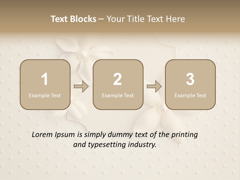 Scrap Booking Leisure Flowers PowerPoint Template