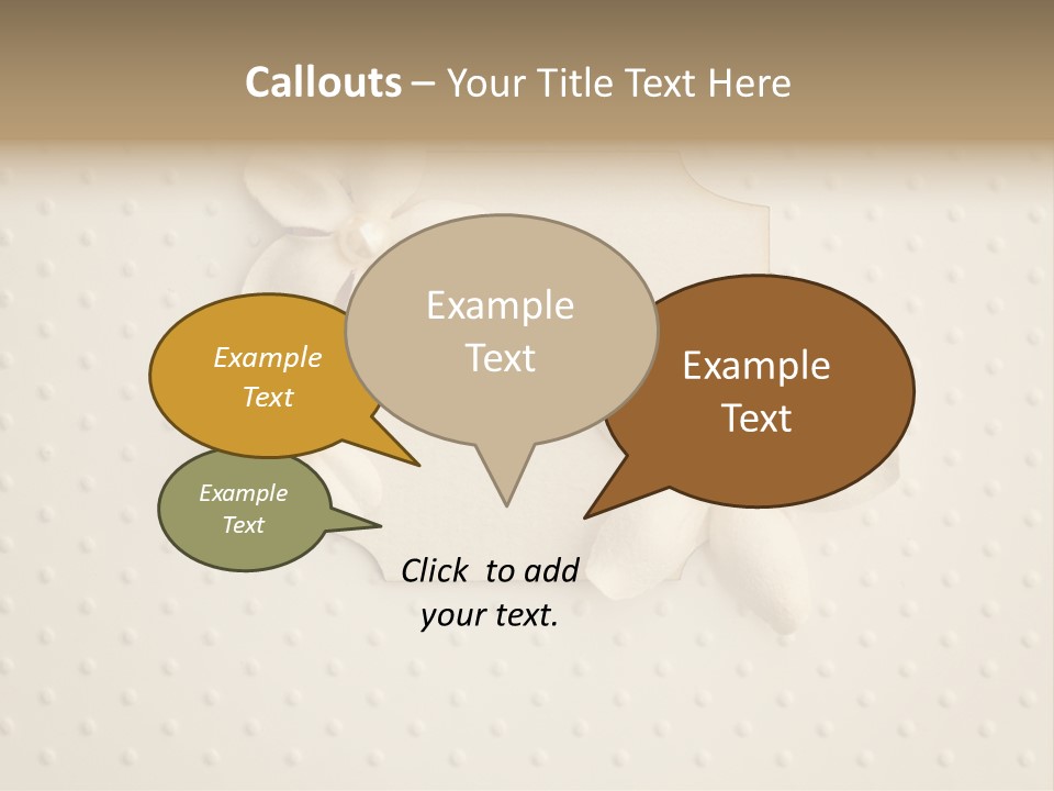Scrap Booking Leisure Flowers PowerPoint Template