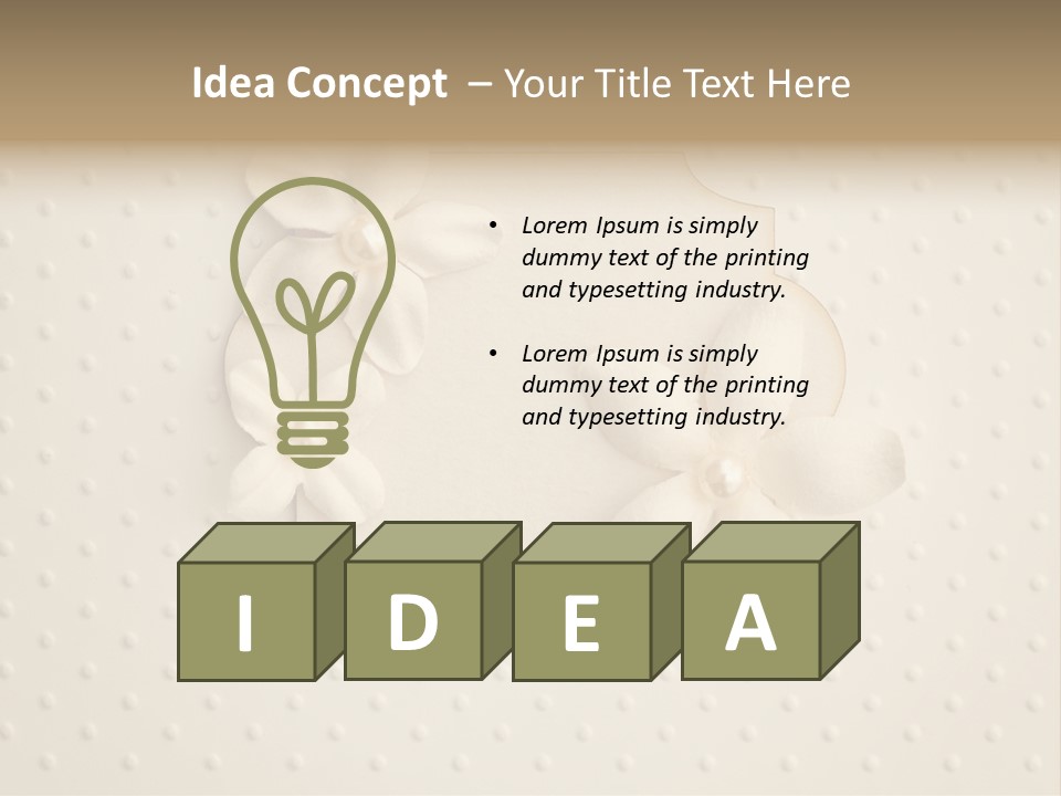 Scrap Booking Leisure Flowers PowerPoint Template