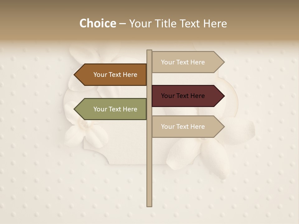 Scrap Booking Leisure Flowers PowerPoint Template