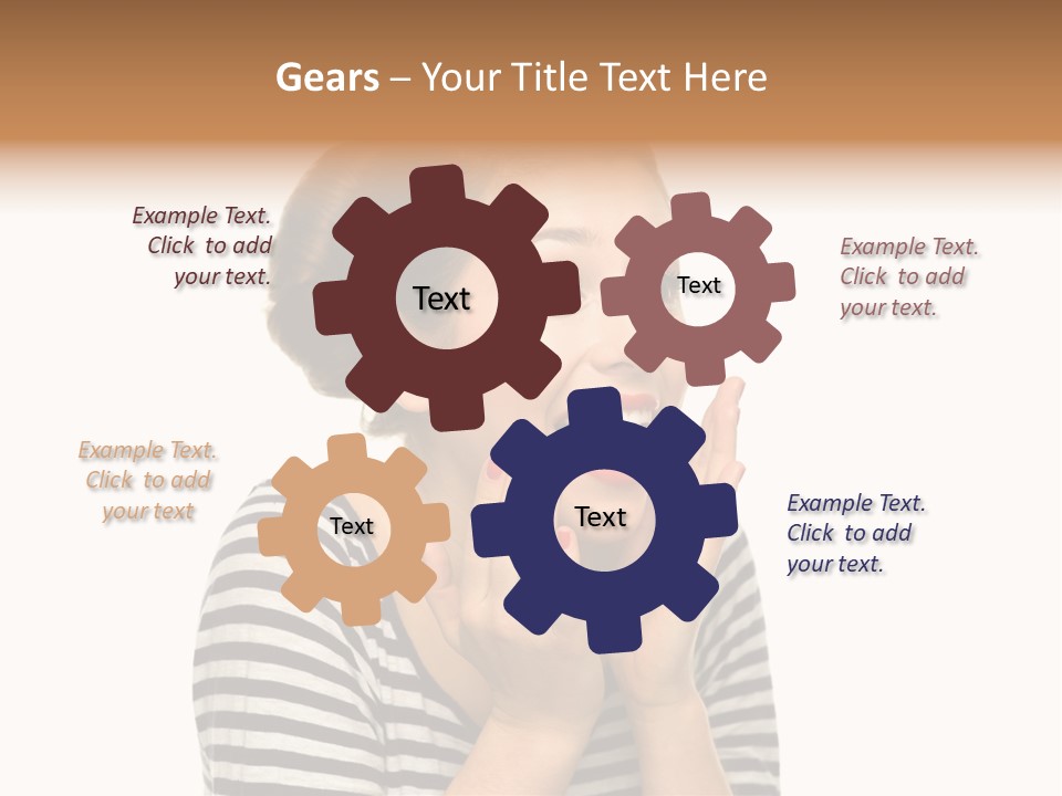 Make Up Fifties Hands PowerPoint Template