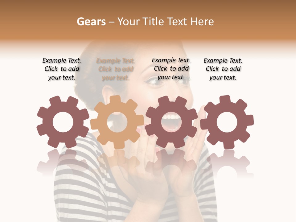 Make Up Fifties Hands PowerPoint Template