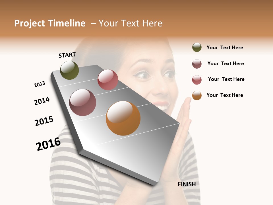 Make Up Fifties Hands PowerPoint Template