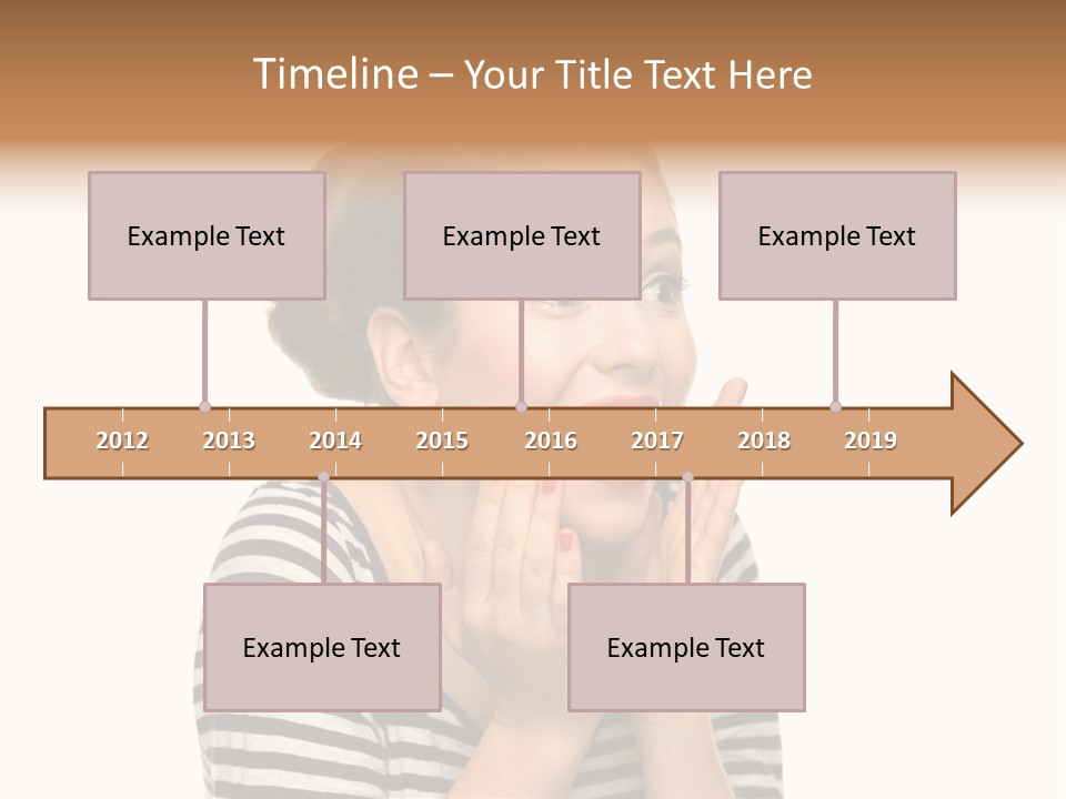 Make Up Fifties Hands PowerPoint Template