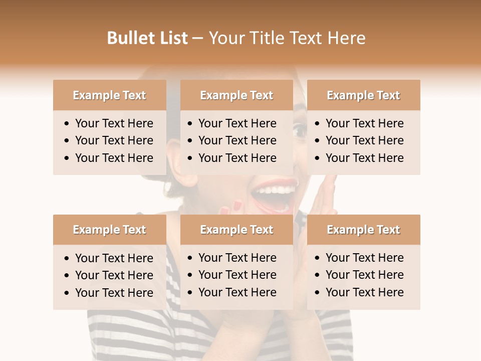 Make Up Fifties Hands PowerPoint Template