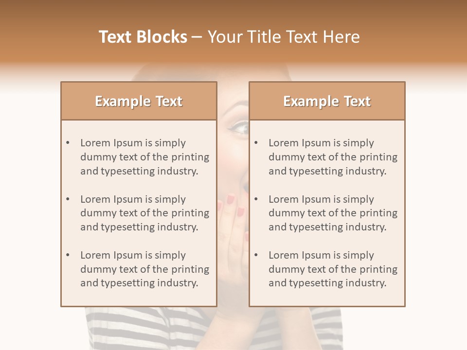 Make Up Fifties Hands PowerPoint Template