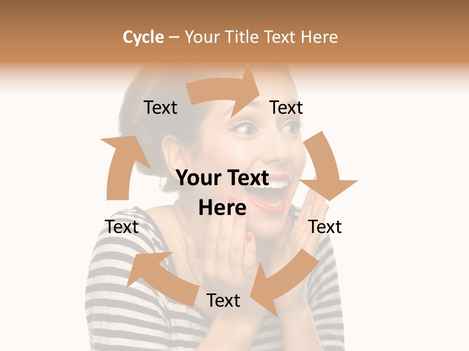 Make Up Fifties Hands PowerPoint Template