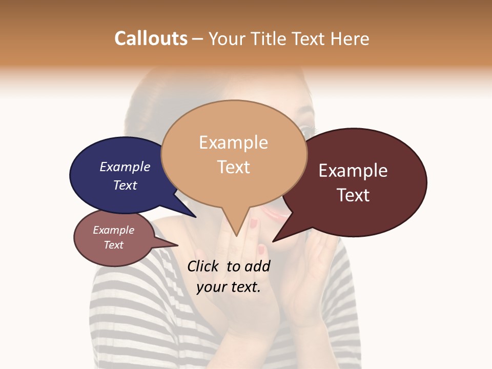 Make Up Fifties Hands PowerPoint Template