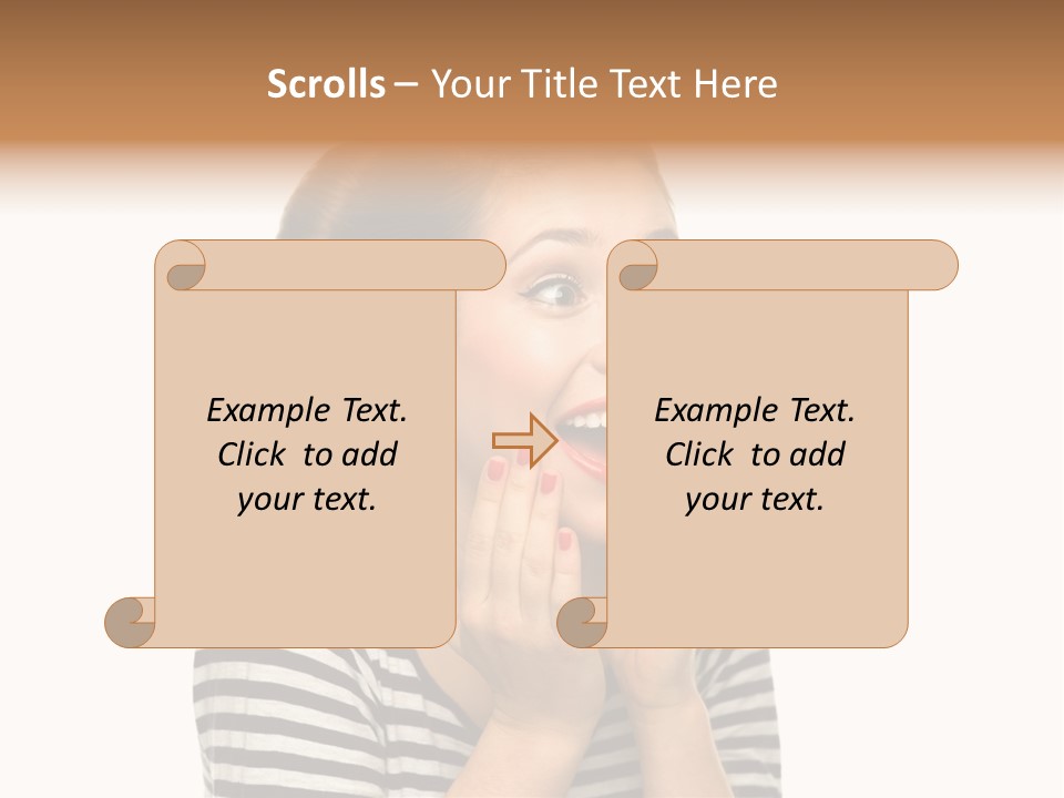 Make Up Fifties Hands PowerPoint Template