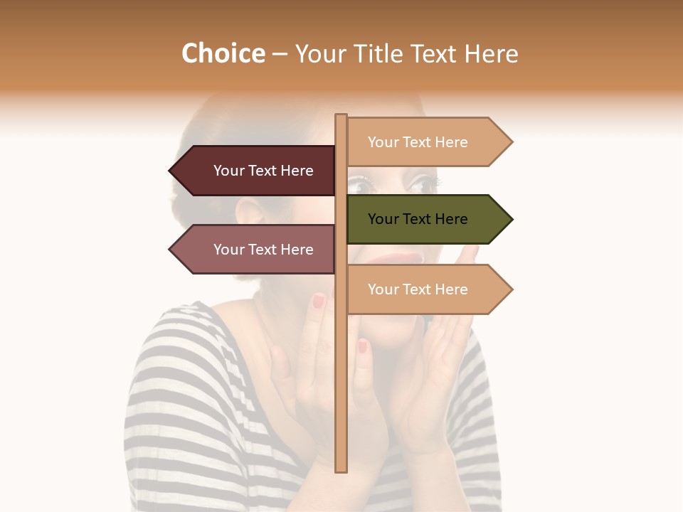 Make Up Fifties Hands PowerPoint Template