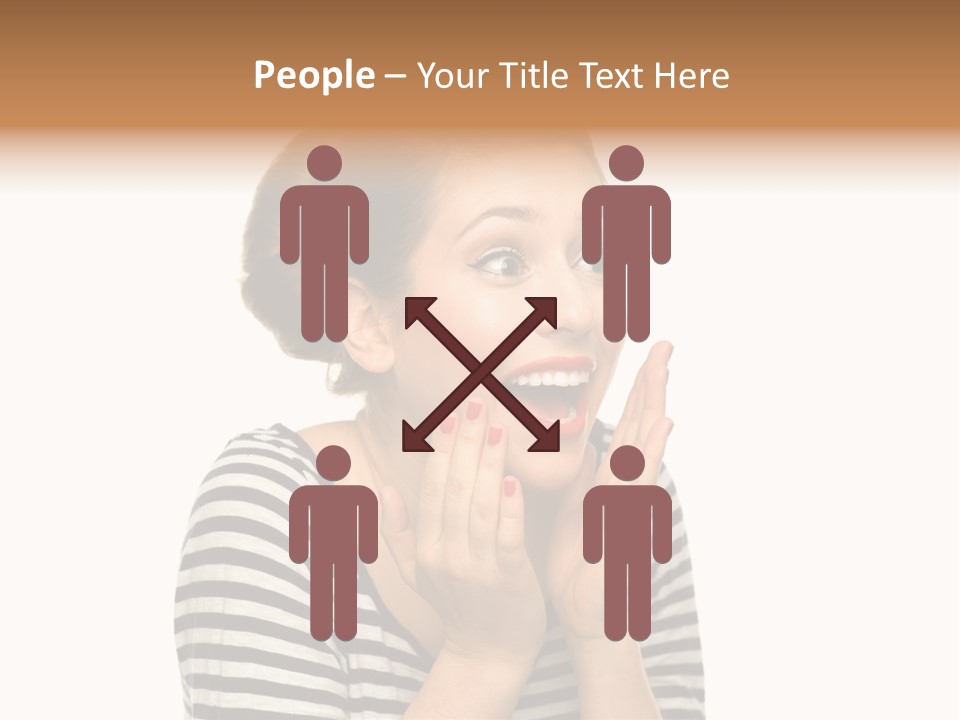 Make Up Fifties Hands PowerPoint Template