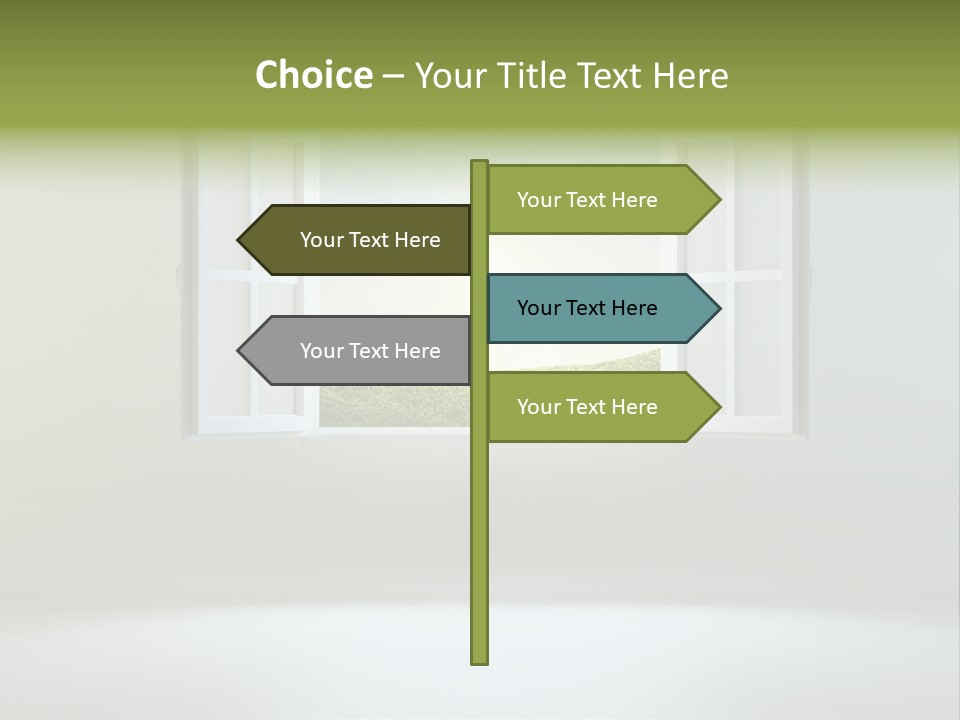 Meadow White Clouds PowerPoint Template