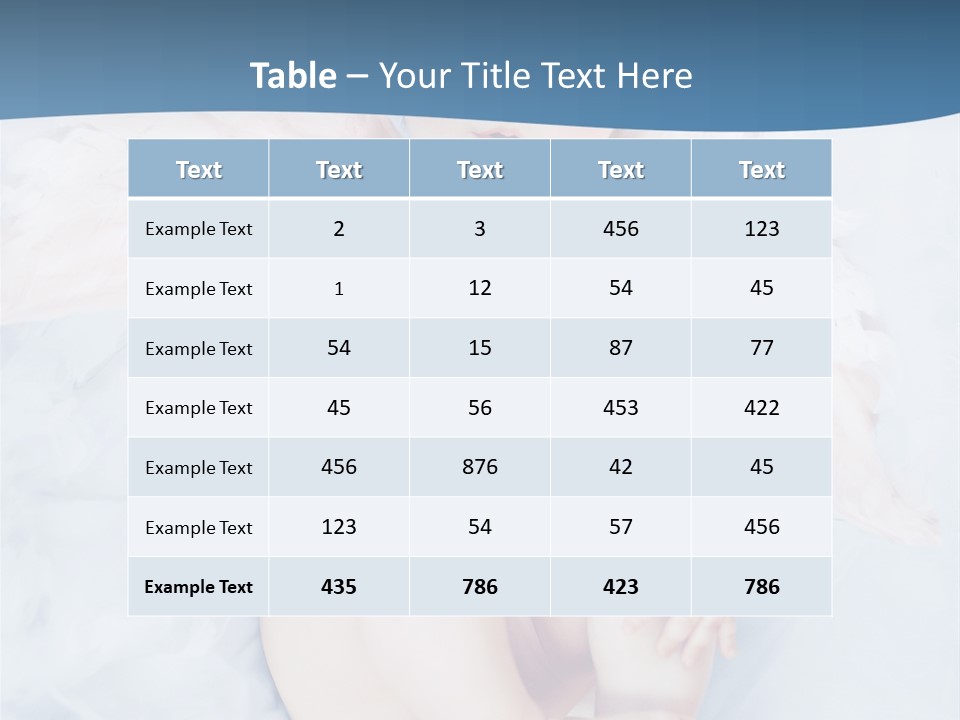 Born Baby Daughter PowerPoint Template