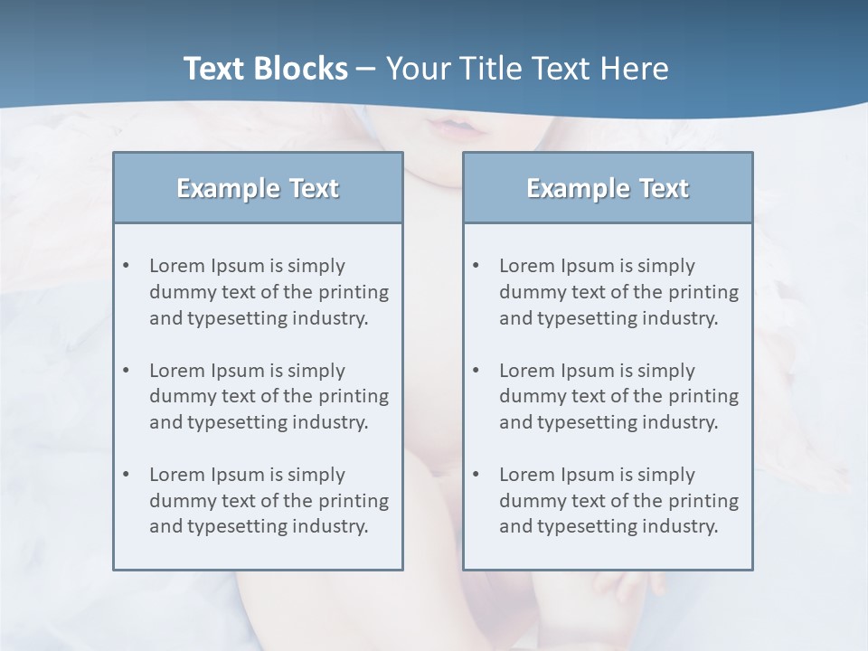 Born Baby Daughter PowerPoint Template