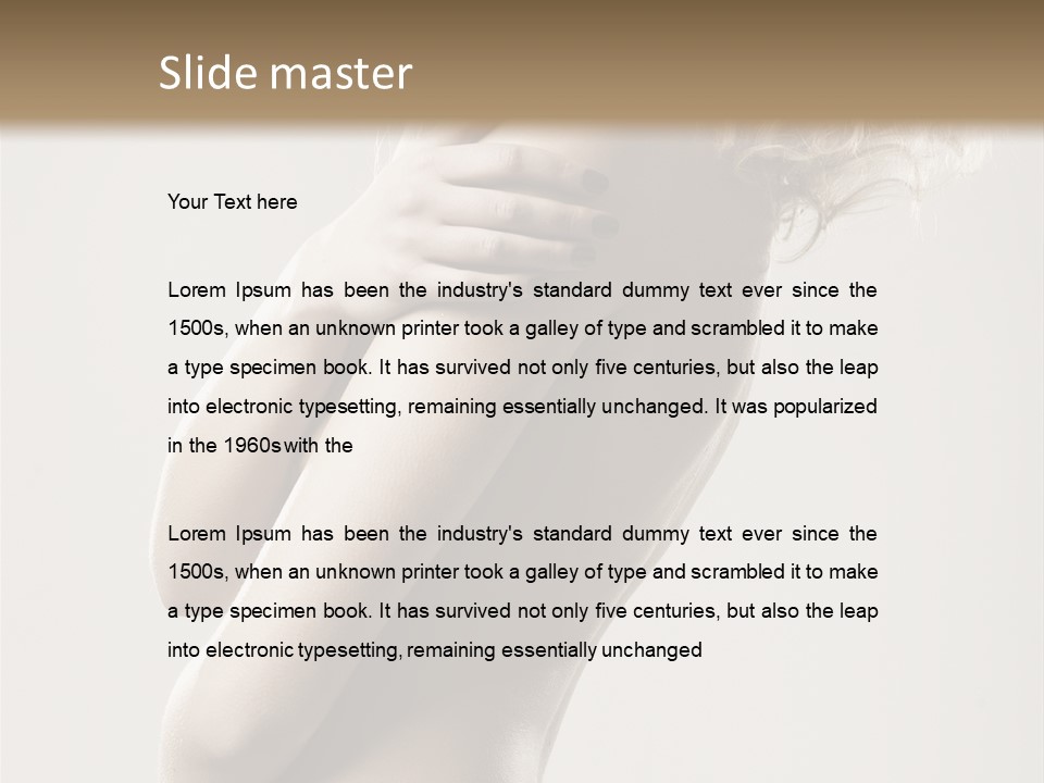 Romantic Hair Woman PowerPoint Template