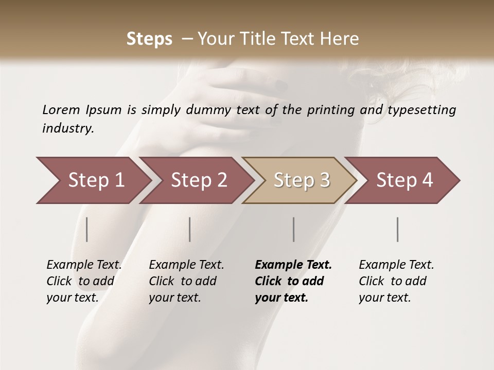 Romantic Hair Woman PowerPoint Template